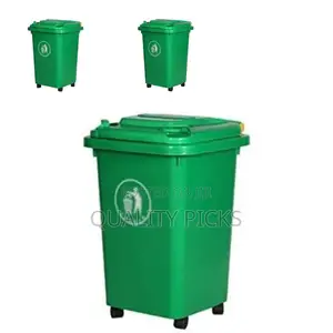 Green Trash Can