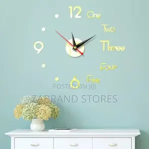 Digital 3D Digital Sticker Wall Clock DIY