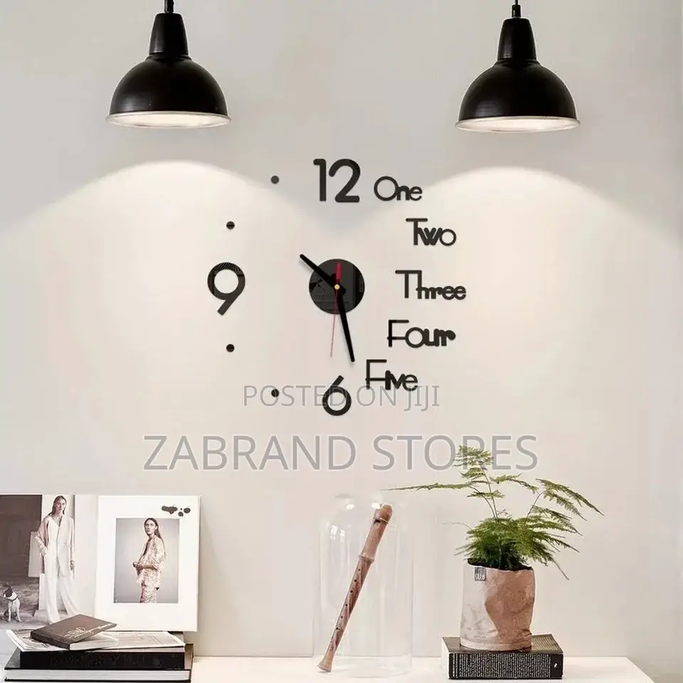Digital 3D Digital Sticker Wall Clock DIY