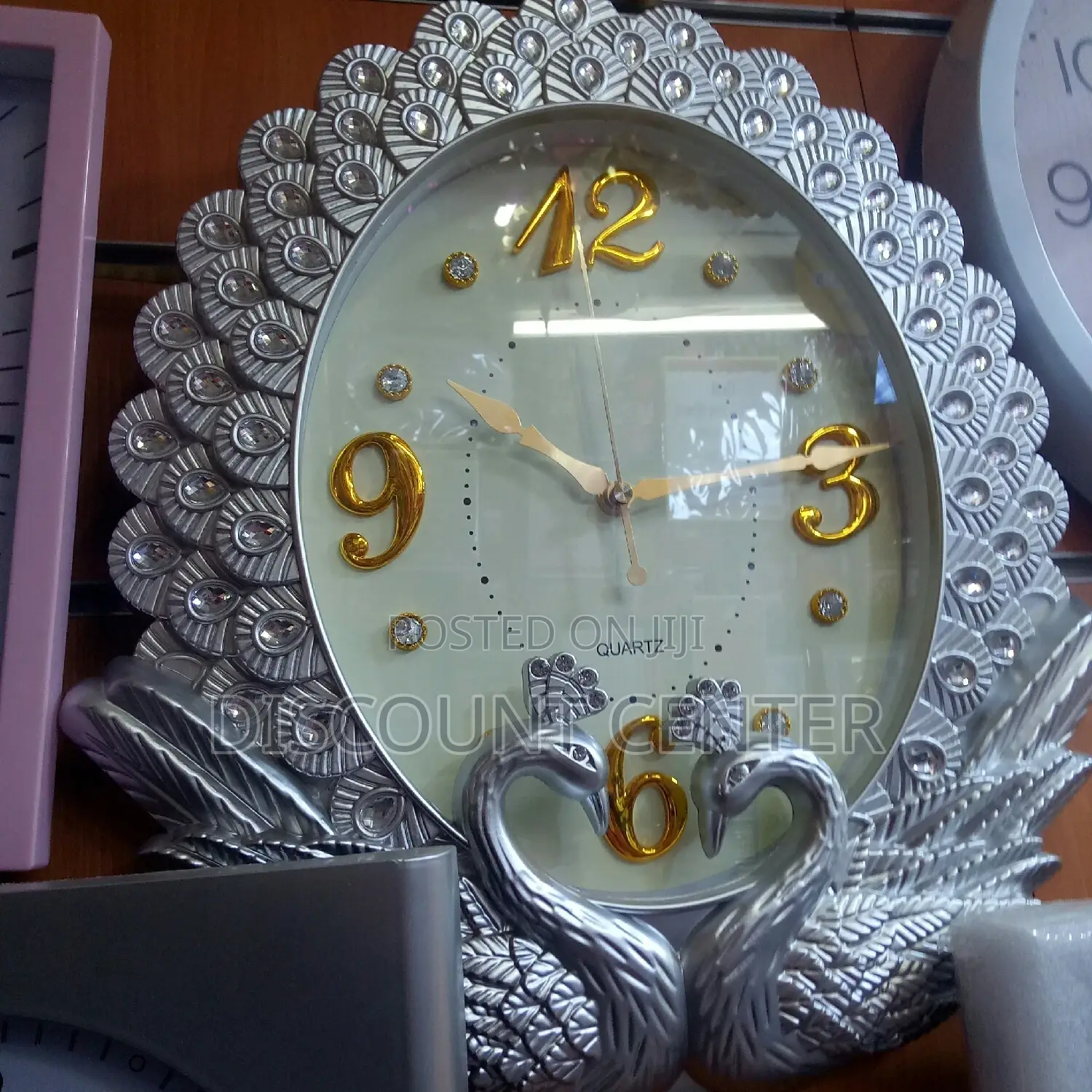 Wall Clock Peacock
