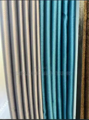 Plain Grey and Plain Green Curtains Per Meter