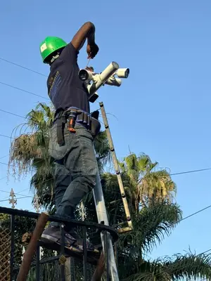 Bullet IP Cameras Pole Mounted