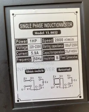 Single Phase Compressor 50l, 1hp