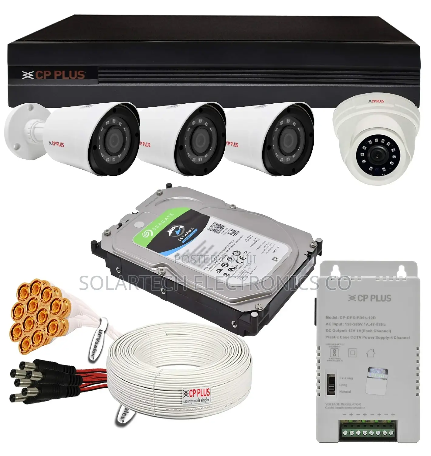 4 Channel CCTV Camera Kit Mwebz