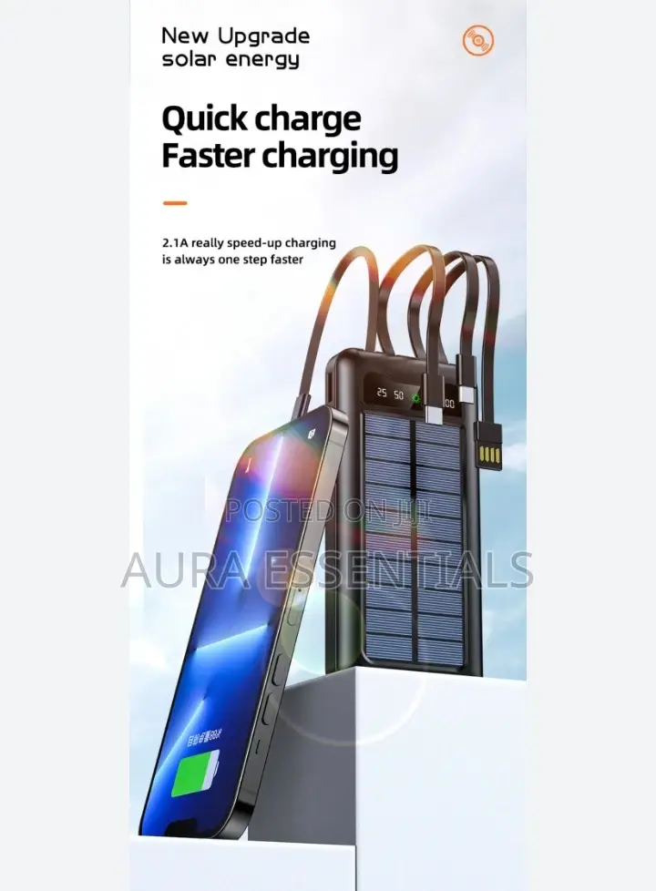 The New Self Contained Wire Bracket Solar Powerbank