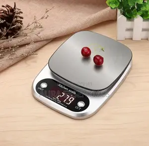 Digital Kitchen Scale Stainless Steel Surface