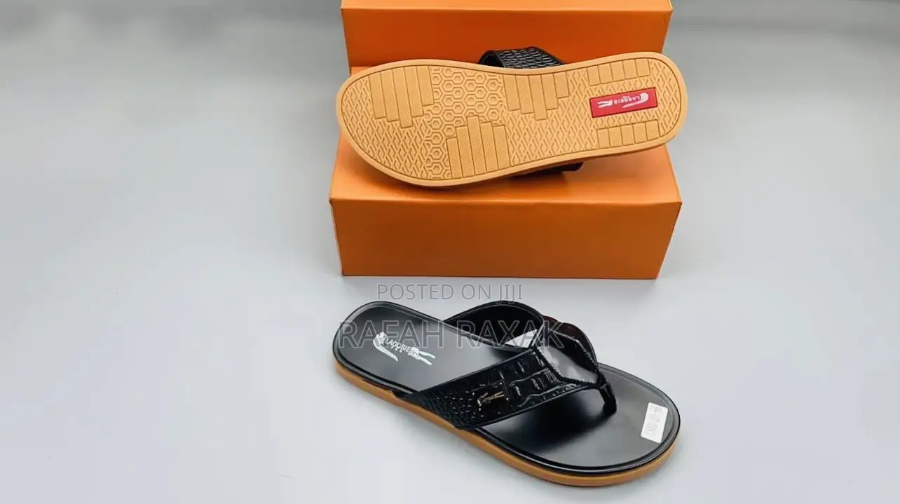 Original Men’S Classic Lacoste Leather Sandals