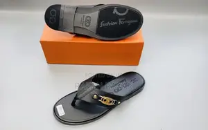 Original Black Men’S Fashion Ferragamo Leather Sandals