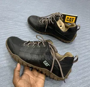 Original Black CATERPILLAR Casual Leather Sneakers