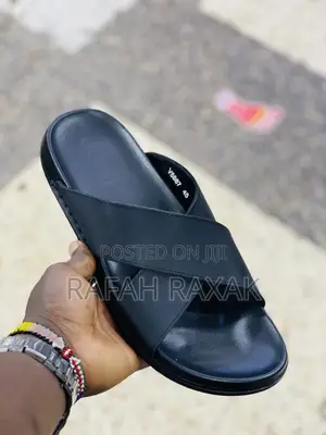 Original Black Ecco Cross Leather Sandals