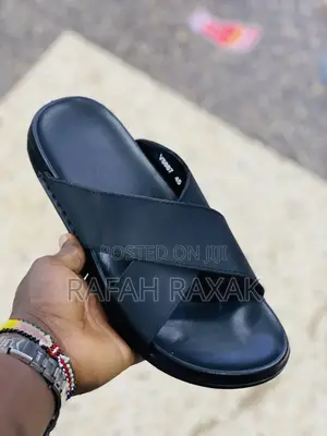 Original Black Ecco Cross Leather Sandals