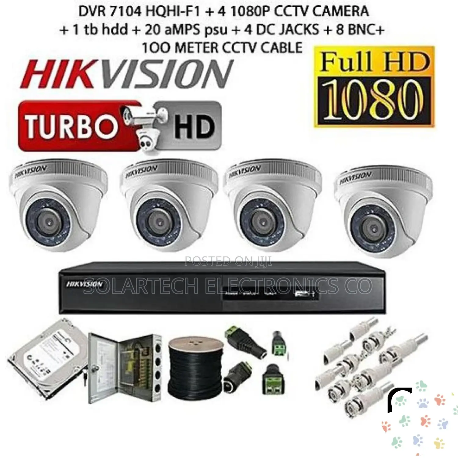 4 Channel CCTV Camera Kit Mar