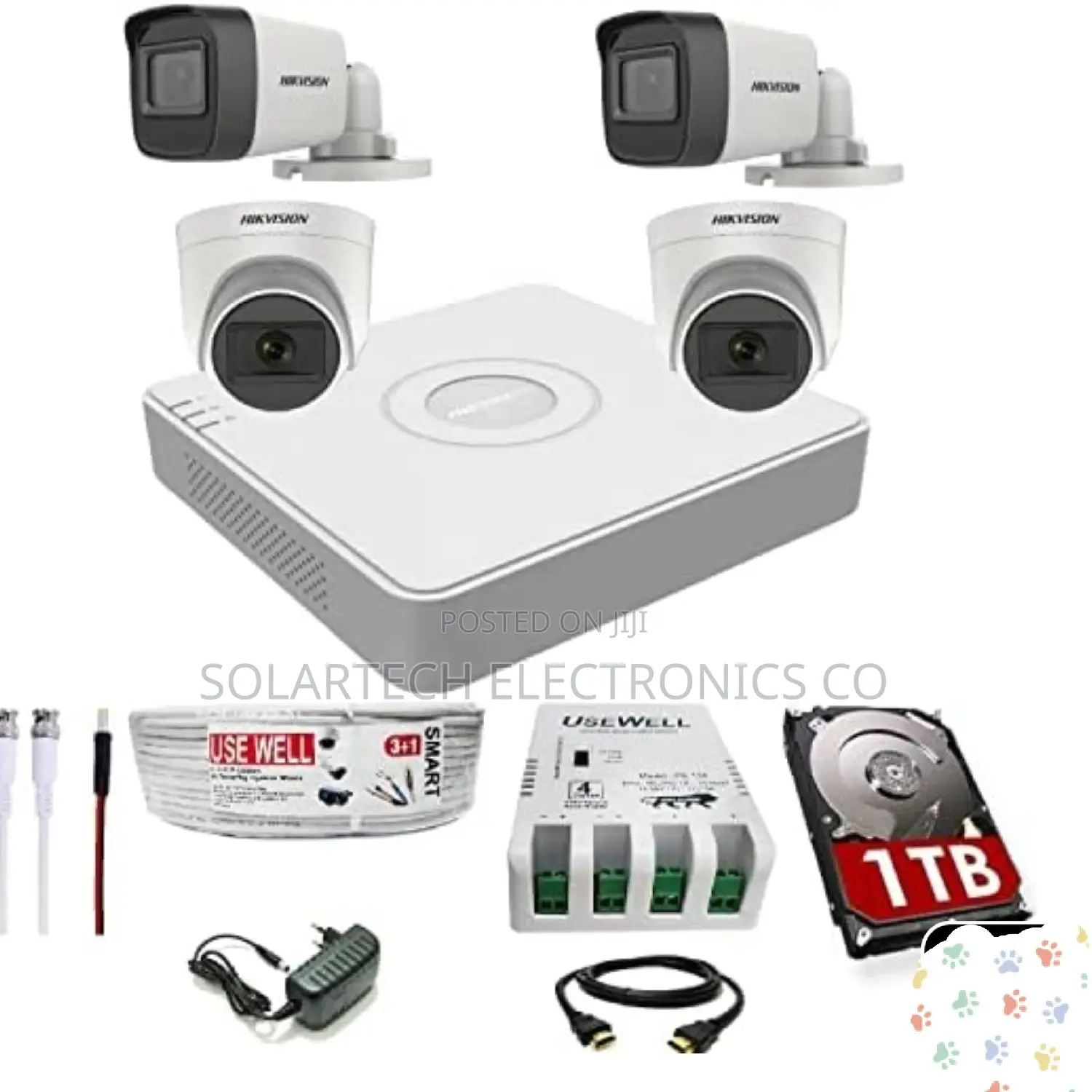 4 Channel CCTV Camera Kit SMT