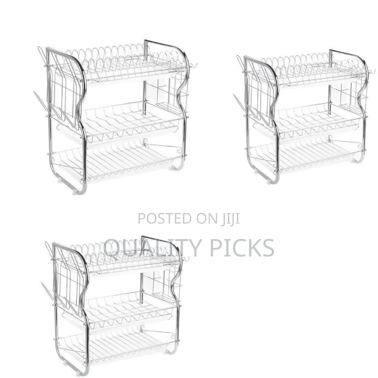 Metallic Kitchen Dish Rack