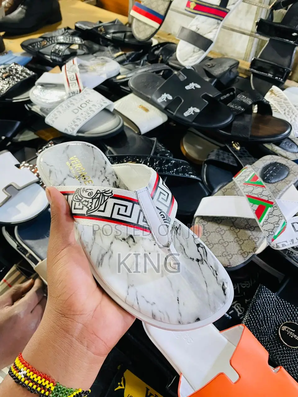 Versace White Sandals