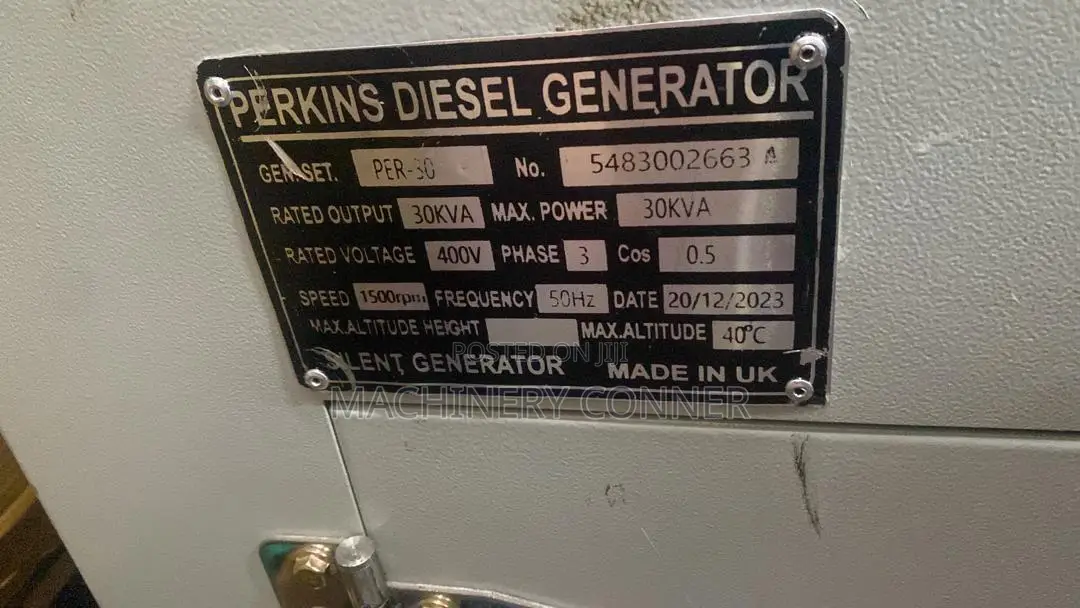 Perkins Disel Generator