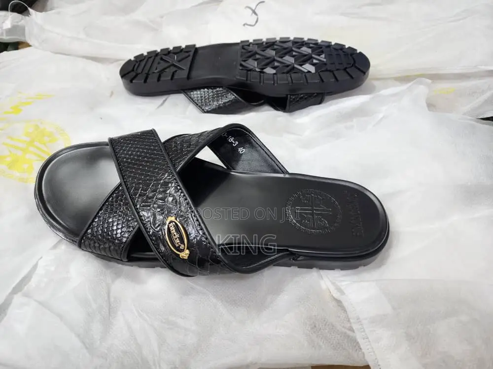 Hermes Black/White Sandals