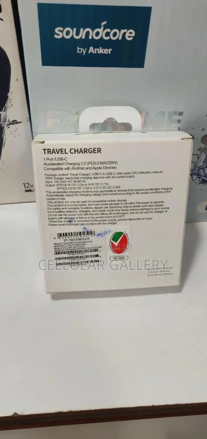 Samsung Charger 25W C-C Super Fast Charging