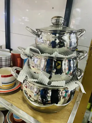3pc Stainless Steel Serving Cookware Dishes