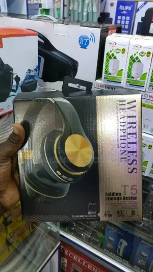 T5 Bluetooth Wireless Headphones - Black