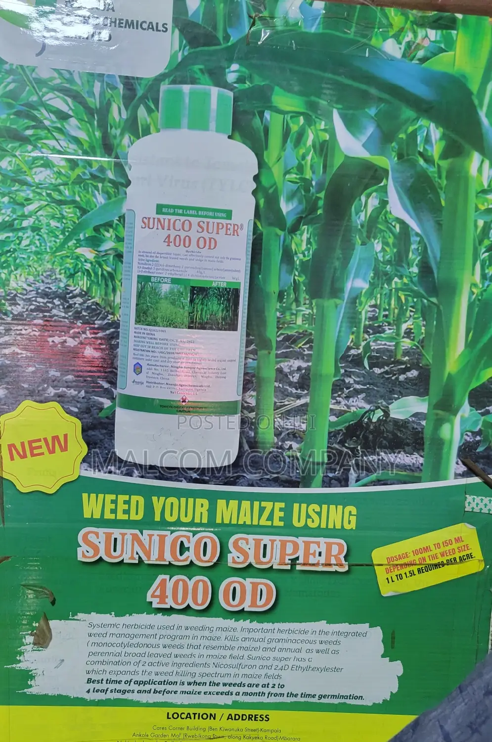 Sunico Super 400 OD Selective Maize Weed Control