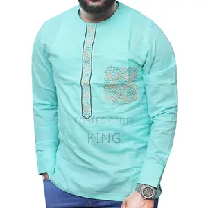Green Kitengi Shirt. African Wear. New