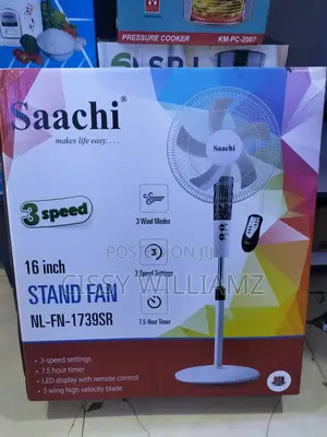 Saachi Stand Fan With Remote Control/Saachi 16" Stand Fan