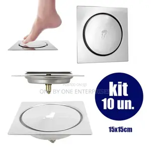 Smart Floor Drain Pop Up Click Bathroom Stainless Steel