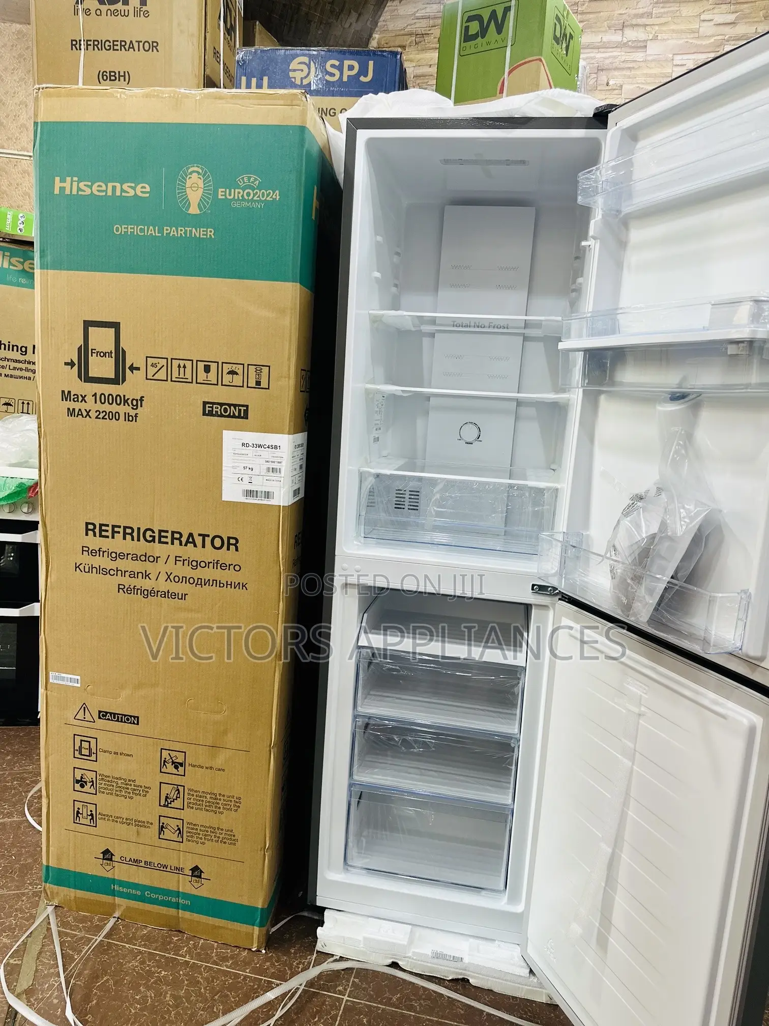 330l Hisense Double Door Fridge Frost Free
