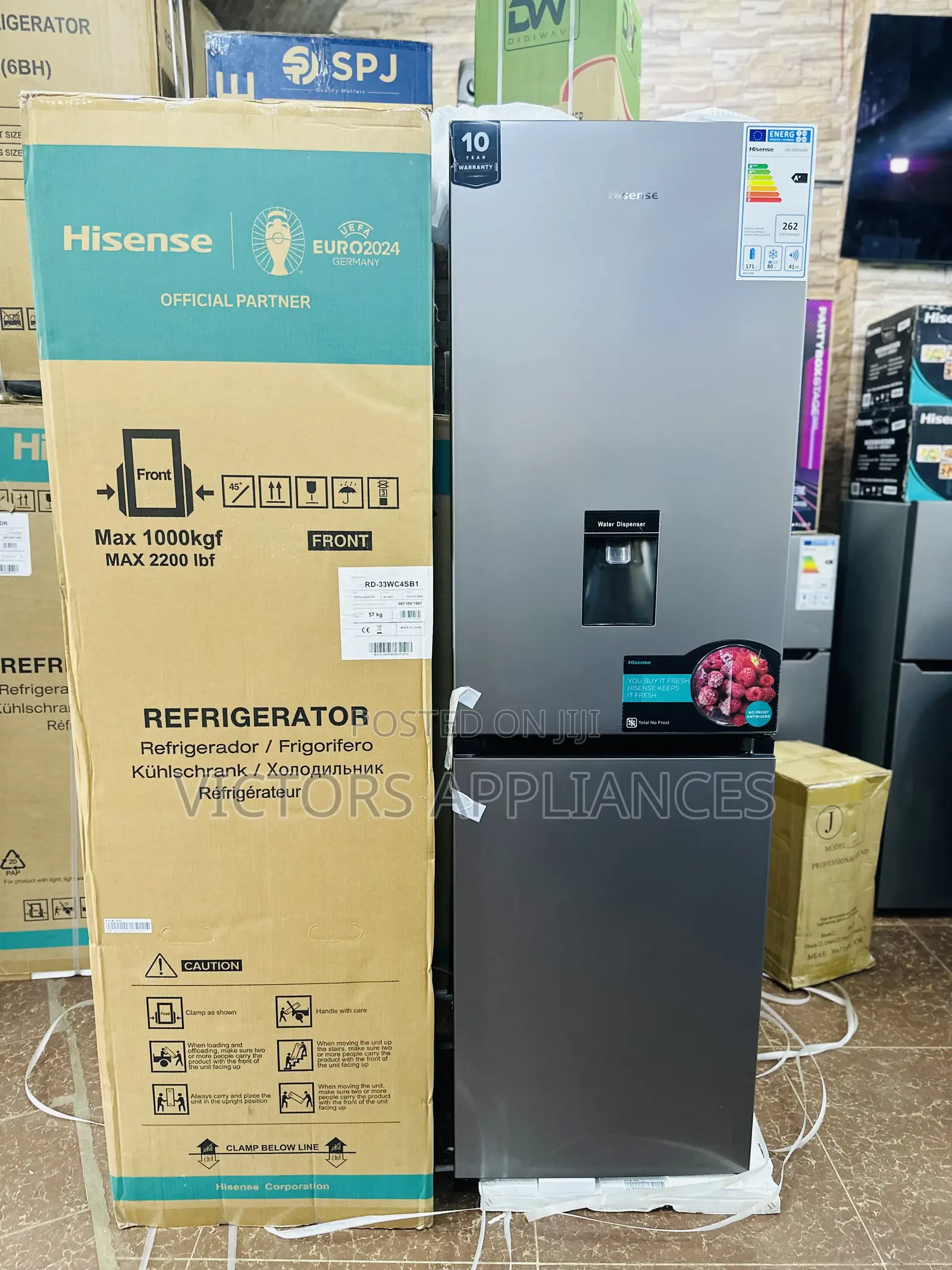 330l Hisense Double Door Fridge Frost Free