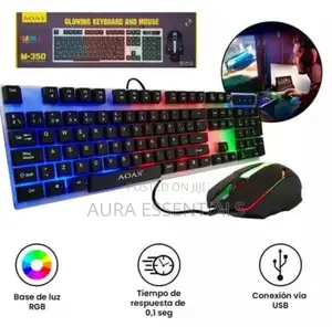Glowing Gaming Key Board Mouse Combo