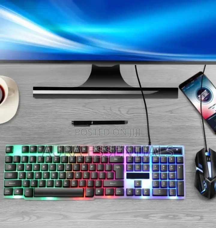 Glowing Gaming Key Board Mouse Combo