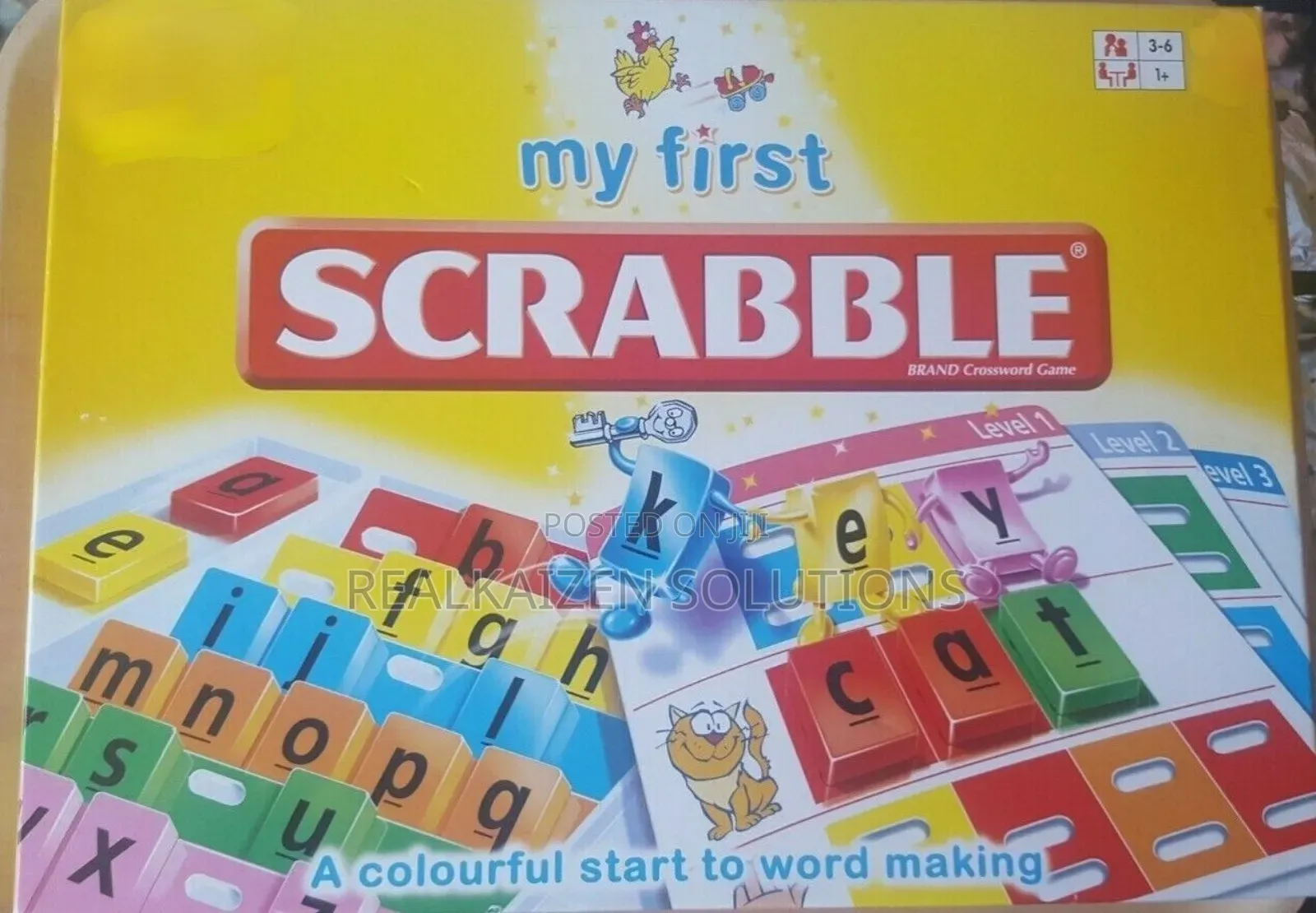 MY FIRST SCRABBLE Cross Word Making Educational Game