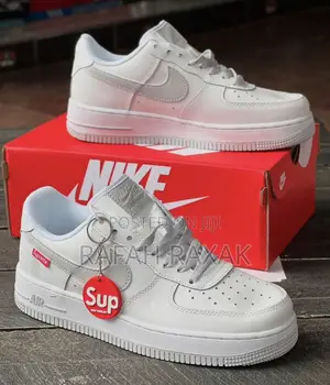 Original Unisex White Nike Air Force 1 Low Supreme