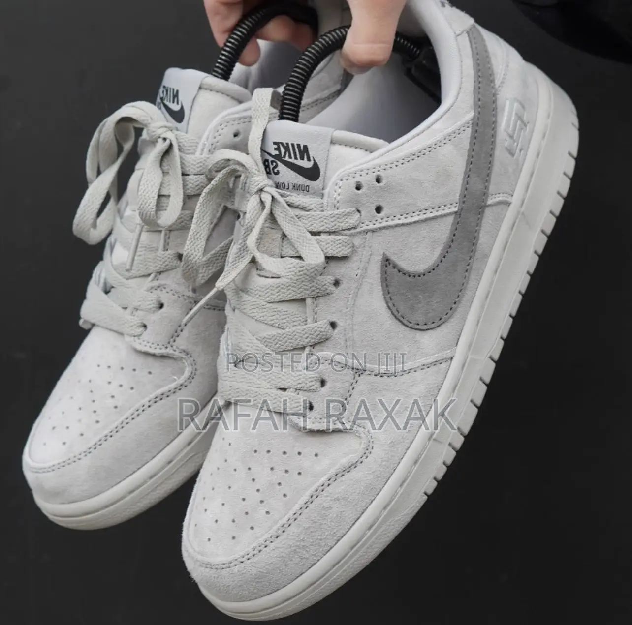 Original Grey Suede Nike SB Dunk Low Pro Reigning Champ