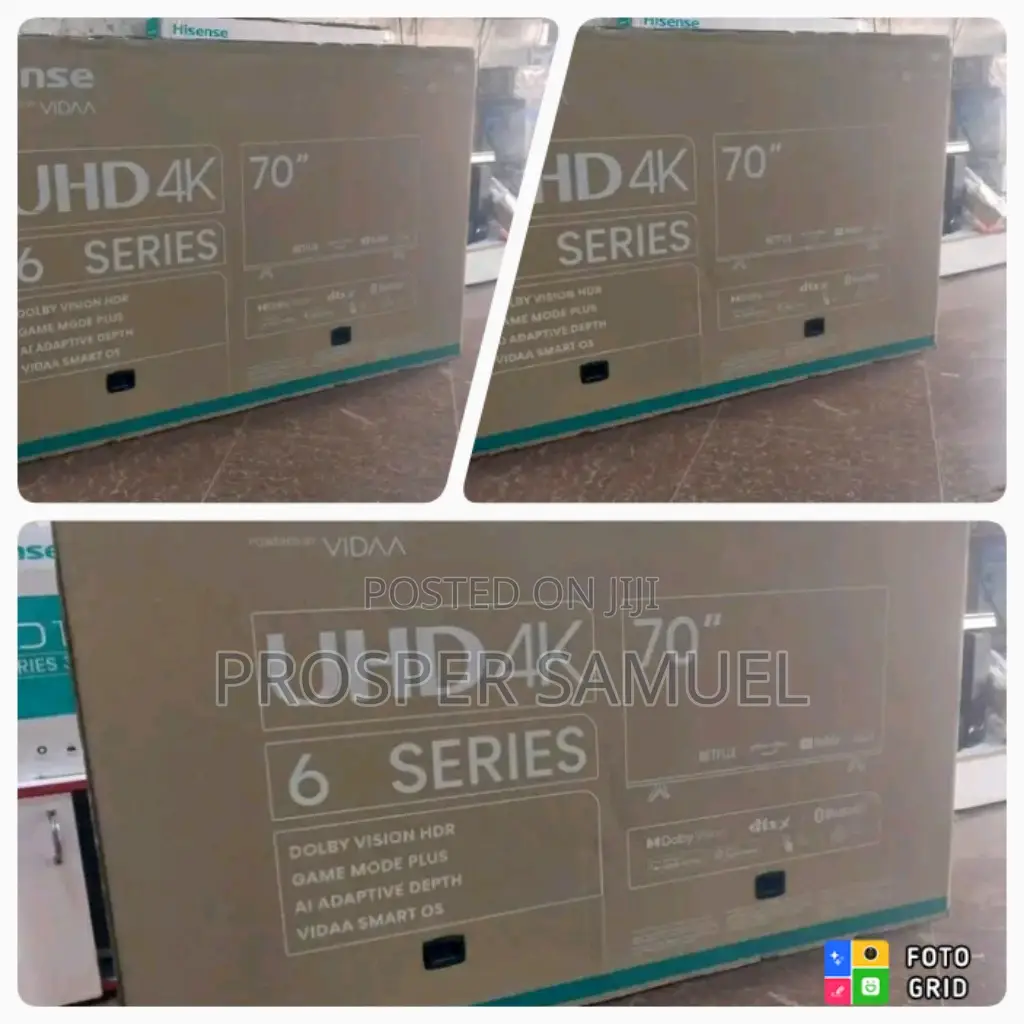 Brand New Hisense 70 Inches Digital Smart Uhd4k Flat Screen