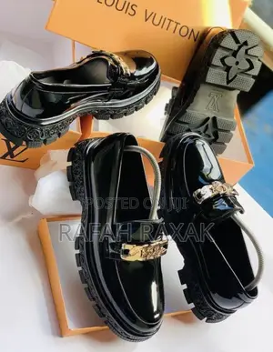 Original Men’S Luxury Shinny Louis Vuitton Big Sole Loafers