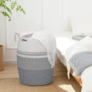 Cotton Weaved Elegant Laundry Basket