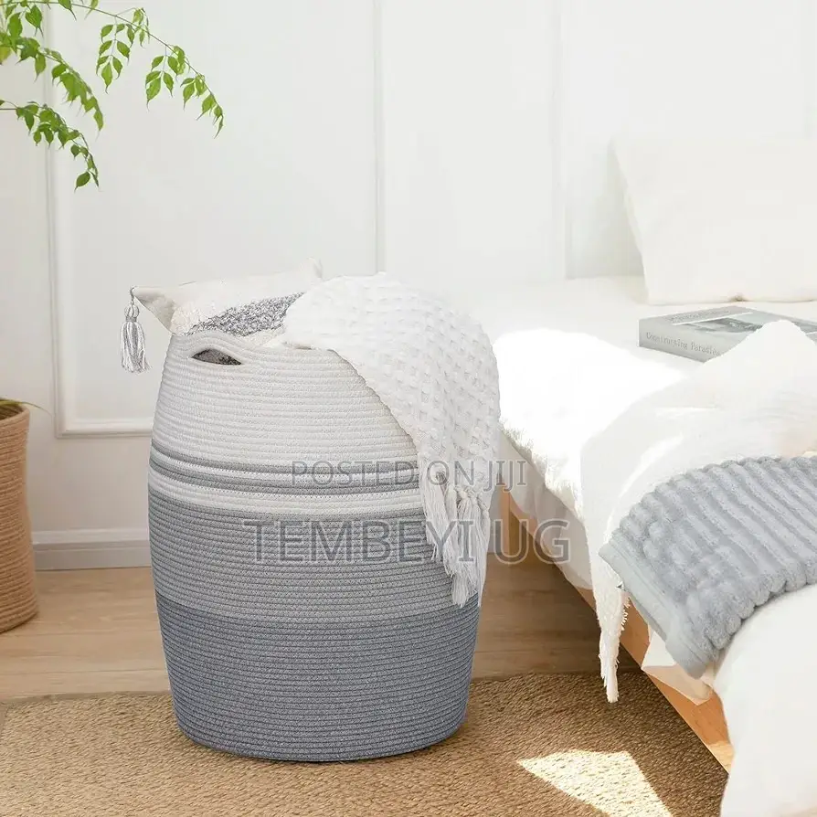 Cotton Weaved Elegant Laundry Basket