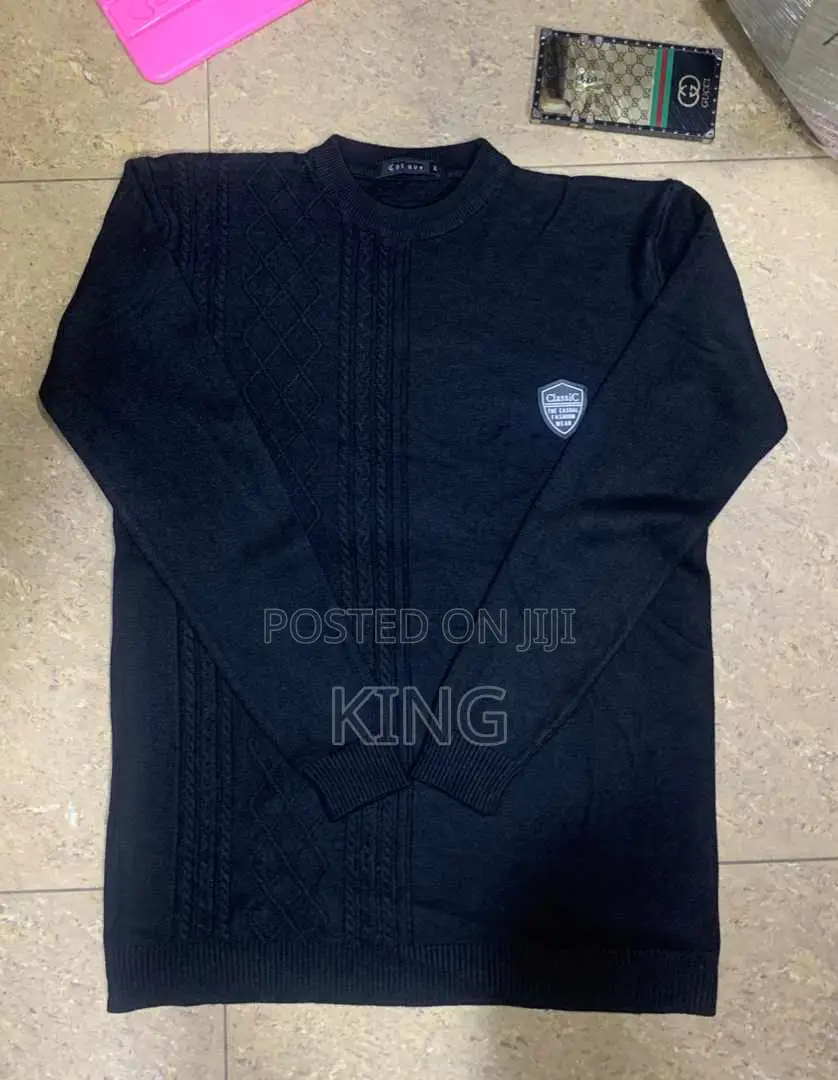 Classic Sweater Black Plain