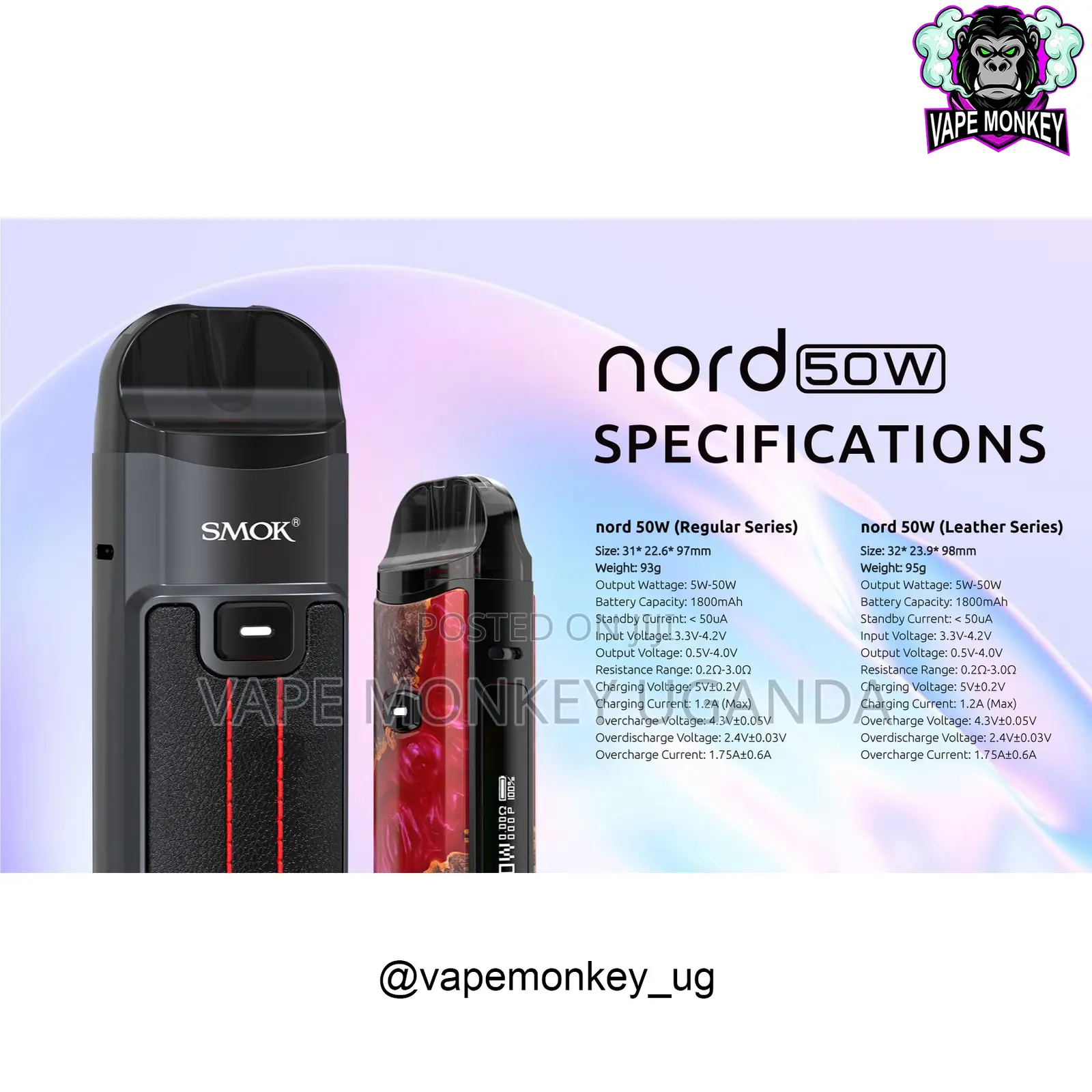 Smok Nord 50w Kit 1800mah