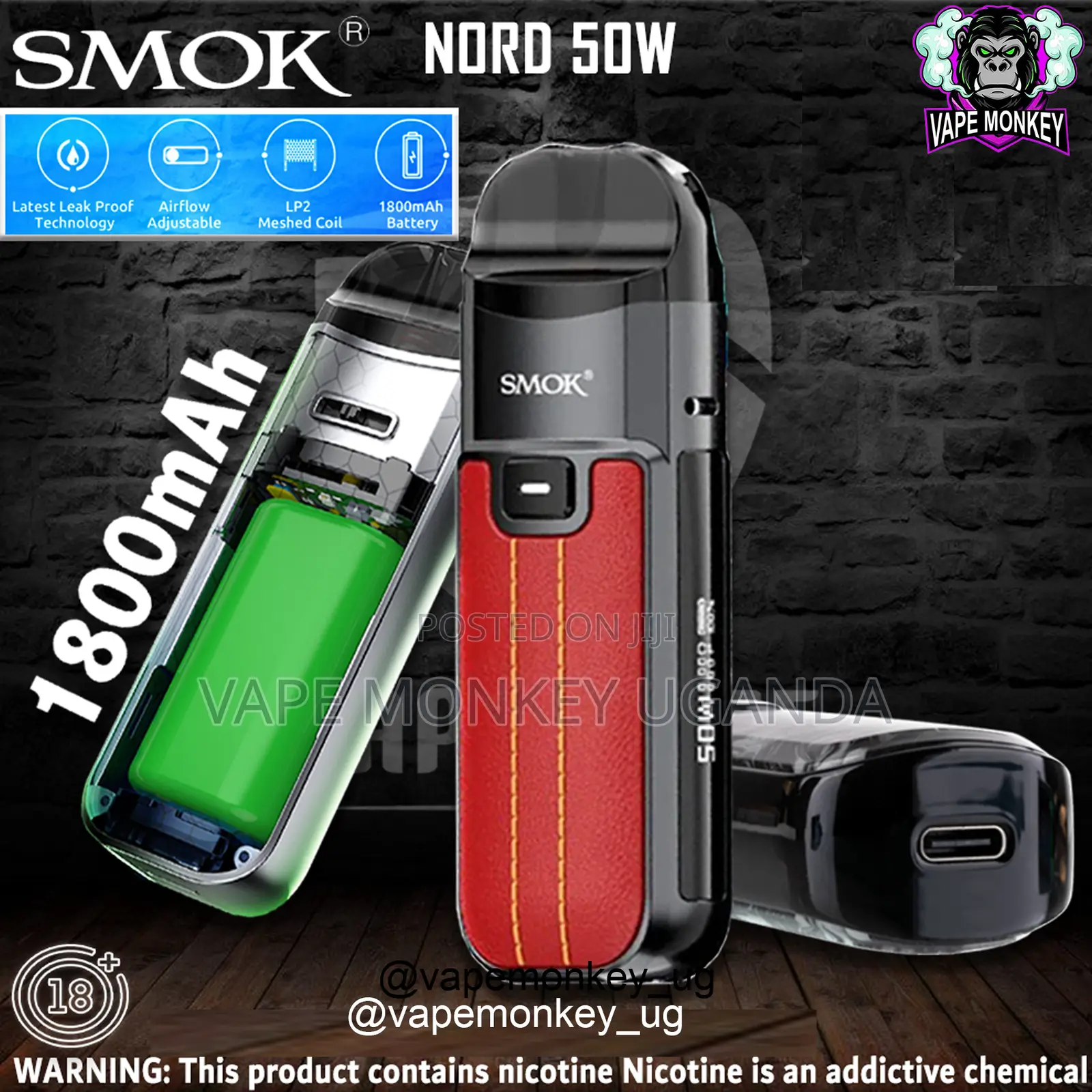 Smok Nord 50w Kit 1800mah