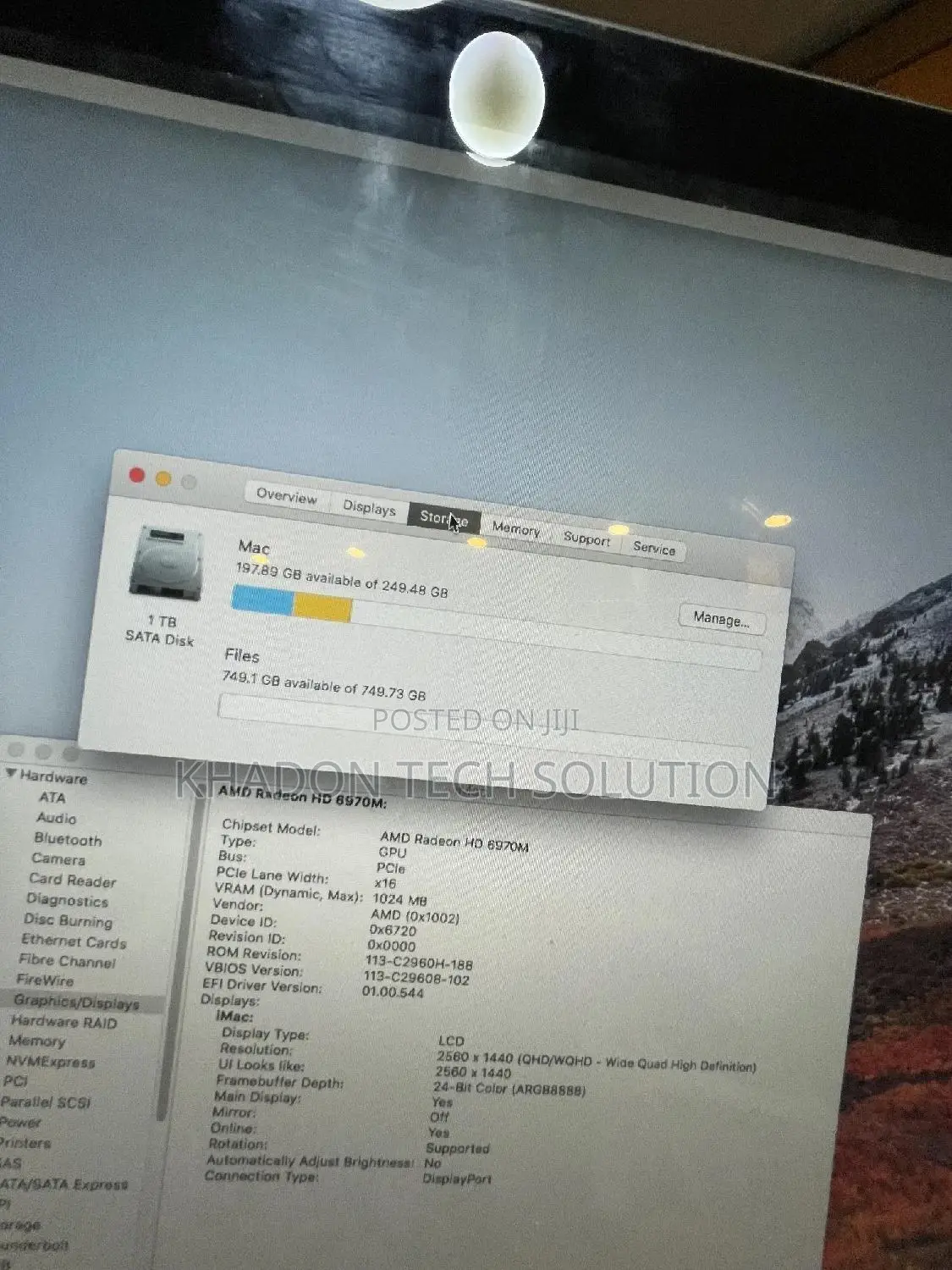 Desktop Computer Apple iMac 16GB Intel Core i7 HDD 1T