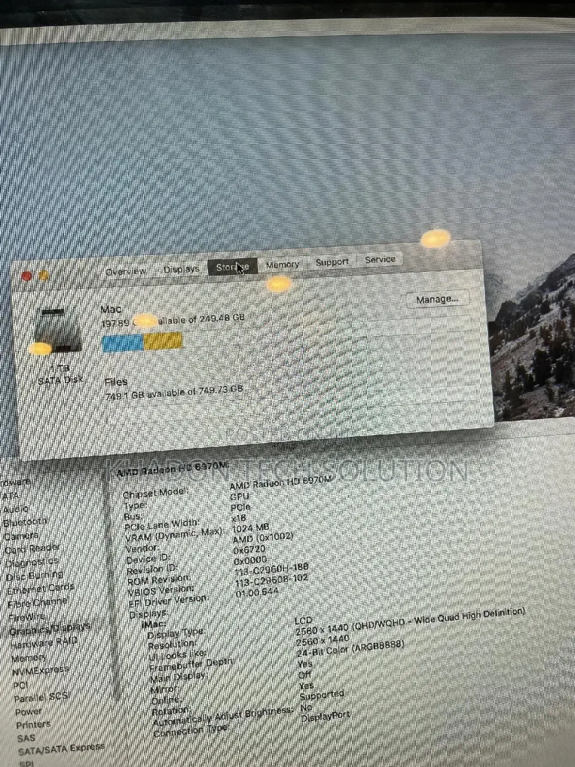 Desktop Computer Apple iMac 16GB Intel Core i7 HDD 1T
