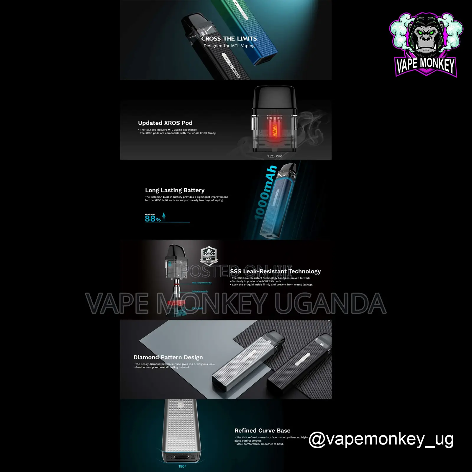 Vaporesso Xros Mini 1000mah Pod System