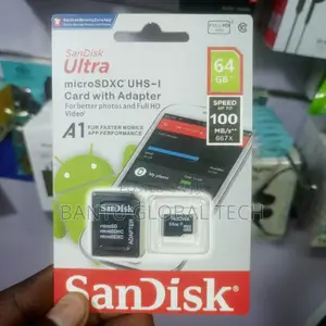 Sandisk Ultra Micro SDXC/Memory Card 64GB + Adapter