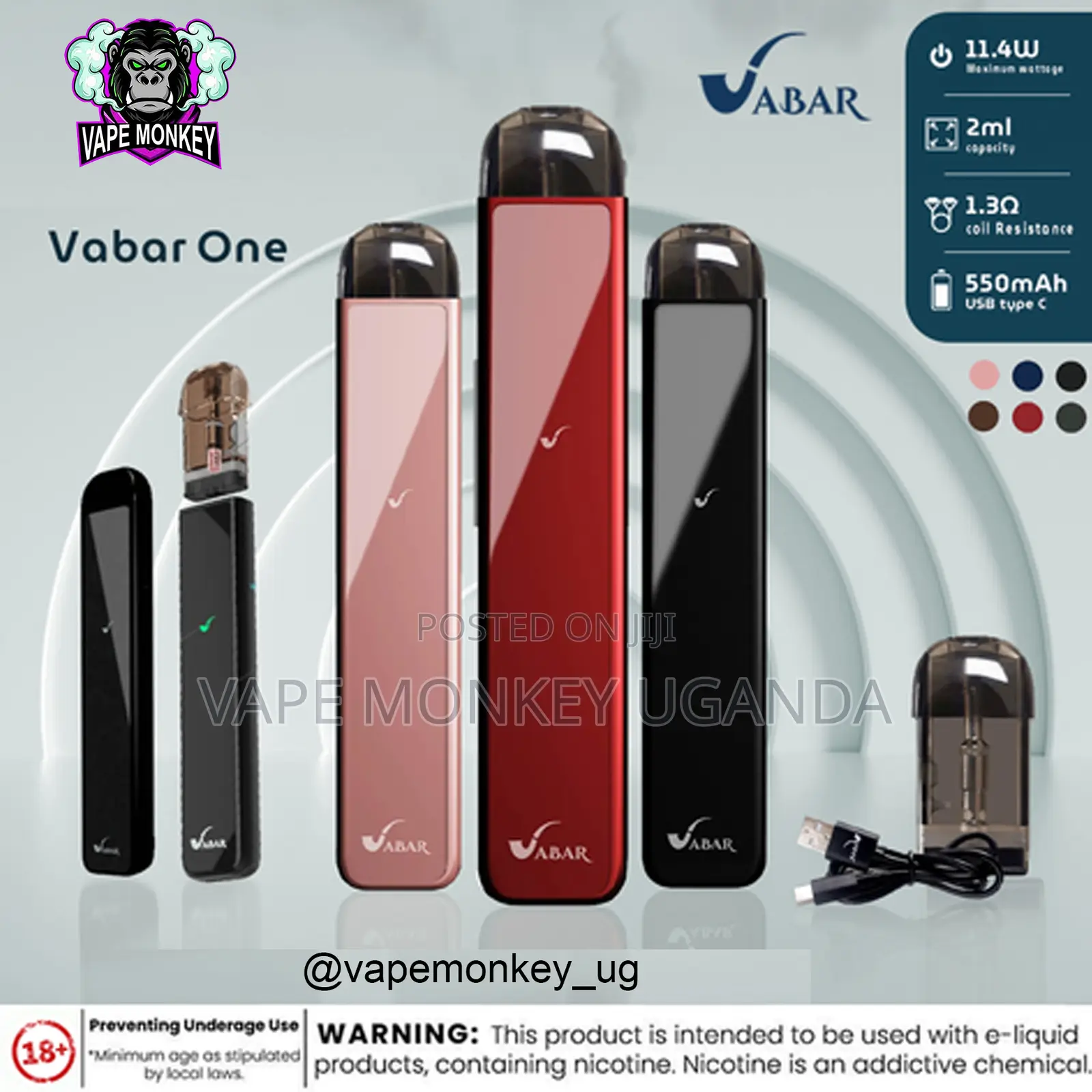 Vabar One Kit Pod System Kit 550mah