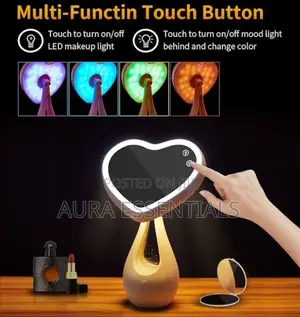 LED Rechargeable Makeup Mirror Back Ambient Light