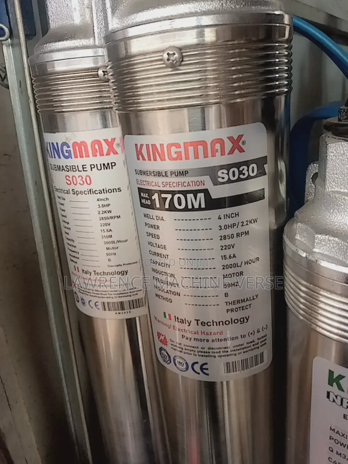 Submersible Water Pump King Max 170m