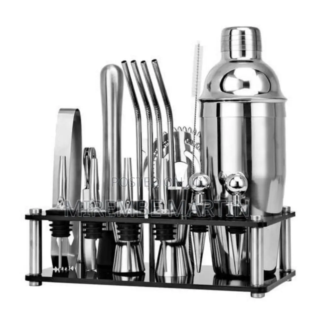20 Pieces Stainless Steel Cocktail Shaker Set